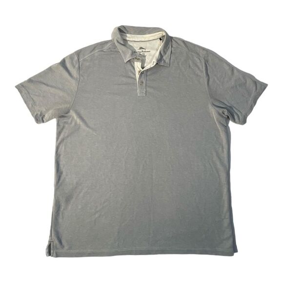 Tommy Bahama Men’s Gray Polo Shirt Short Sleeve Size XL - Picture 2 of 16
